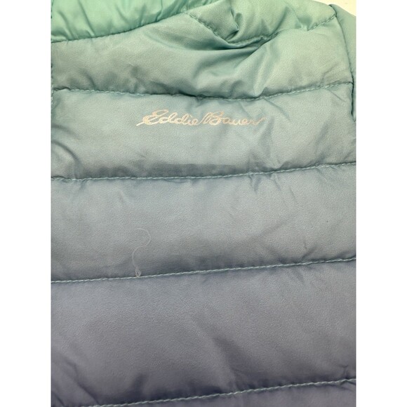 Eddie Bauer Girls  Jacket Size S 7/8 Dream Blue hombre puffy jacket - Picture 3 of 9